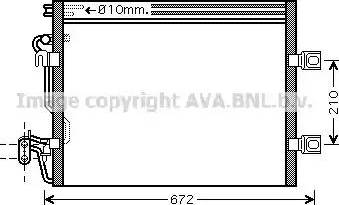 Ava Quality Cooling MS 5392 - Конденсатор кондиционера avtokuzovplus.com.ua