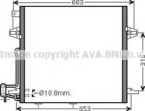 Ava Quality Cooling MS 5406 - Конденсатор кондиционера autodnr.net