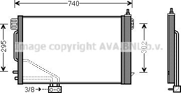 Ava Quality Cooling MS5493D - Конденсатор, кондиціонер autocars.com.ua