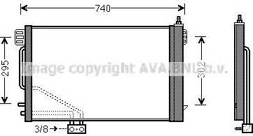 Ava Quality Cooling MS5493 - Конденсатор, кондиціонер autocars.com.ua