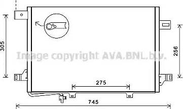 Ava Quality Cooling MS5572D - Конденсатор, кондиціонер autocars.com.ua