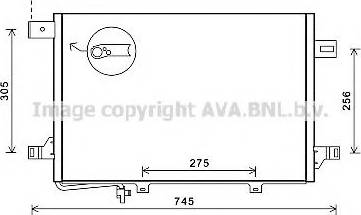 Ava Quality Cooling MS5572 - Конденсатор, кондиціонер autocars.com.ua