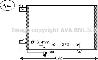 Ava Quality Cooling MS5578D - Конденсатор кондиционера avtokuzovplus.com.ua