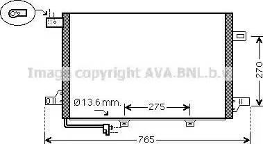 Ava Quality Cooling MS5579 - Конденсатор, кондиціонер autocars.com.ua