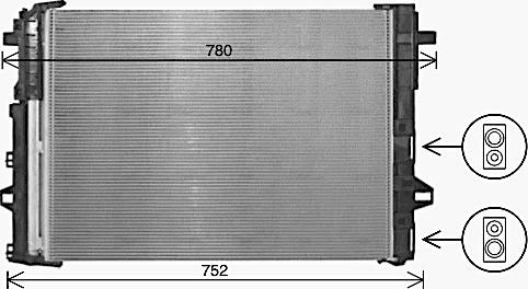 Ava Quality Cooling MS5716D - Конденсатор кондиционера autodnr.net