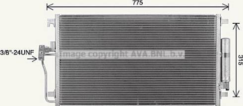 Ava Quality Cooling MS5761D - Конденсатор, кондиціонер autocars.com.ua