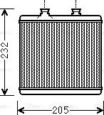 Ava Quality Cooling MS 6472 - Теплообменник, отопление салона autodnr.net