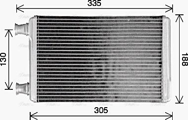 Ava Quality Cooling MS6779 - Теплообмінник, опалення салону autocars.com.ua