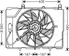 Ava Quality Cooling MS 7501 - Вентилятор, охлаждение двигателя avtokuzovplus.com.ua