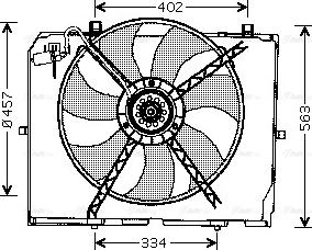 Ava Quality Cooling MS 7503 - Вентилятор, охолодження двигуна autocars.com.ua