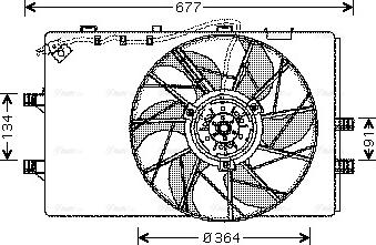 Ava Quality Cooling MS 7509 - Вентилятор, охлаждение двигателя avtokuzovplus.com.ua