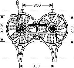 Ava Quality Cooling MS 7514 - Вентилятор, охлаждение двигателя autodnr.net