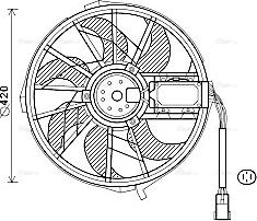 Ava Quality Cooling MS7656 - Вентилятор, охолодження двигуна autocars.com.ua