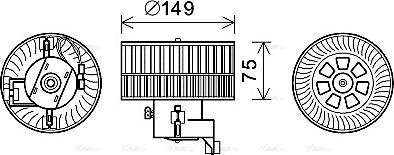 Ava Quality Cooling MS8619 - Вентилятор салону autocars.com.ua