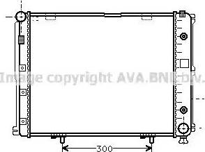 Ava Quality Cooling MSA2068 - Радіатор, охолодження двигуна autocars.com.ua