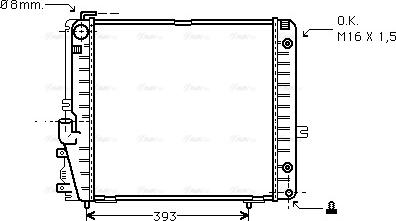 Ava Quality Cooling MSA2086 - Радиатор, охлаждение двигателя avtokuzovplus.com.ua