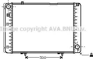 Ava Quality Cooling MSA2134 - Радіатор, охолодження двигуна autocars.com.ua