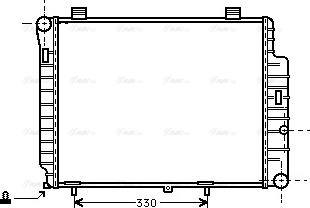 Ava Quality Cooling MSA2155 - Радиатор, охлаждение двигателя autodnr.net