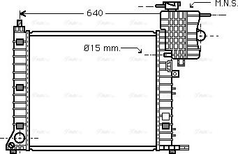 Ava Quality Cooling MSA2264 - Радиатор, охлаждение двигателя avtokuzovplus.com.ua