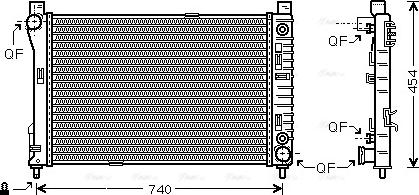 Ava Quality Cooling MSA2286 - Радиатор, охлаждение двигателя autodnr.net