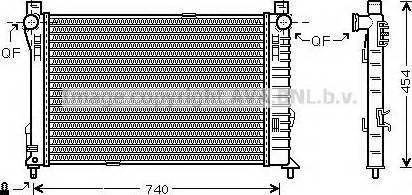 Ava Quality Cooling MSA2338 - Радіатор, охолодження двигуна autocars.com.ua