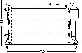 Ava Quality Cooling MSA2363 - Радиатор, охлаждение двигателя autodnr.net