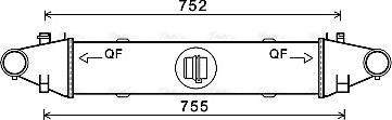 Ava Quality Cooling MSA4556 - Интеркулер autocars.com.ua