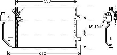 Ava Quality Cooling MSA5257D - Конденсатор, кондиціонер autocars.com.ua