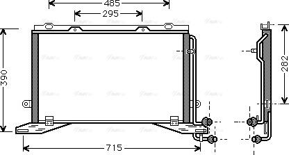 Ava Quality Cooling MSA5268 - Конденсатор, кондиціонер autocars.com.ua