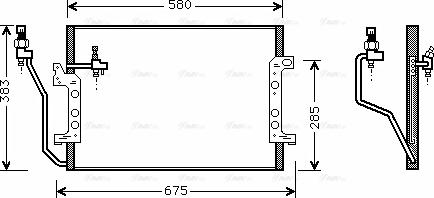 Ava Quality Cooling MSA5330 - Конденсатор, кондиціонер autocars.com.ua