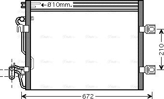 Ava Quality Cooling MSA5392 - Конденсатор кондиционера avtokuzovplus.com.ua