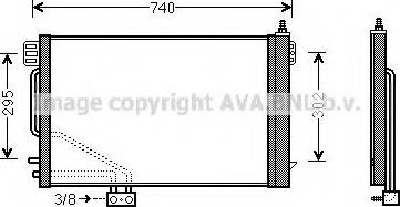 Ava Quality Cooling MSA5493 - Конденсатор, кондиціонер autocars.com.ua