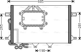 Ava Quality Cooling MSA5562 - Конденсатор, кондиціонер autocars.com.ua