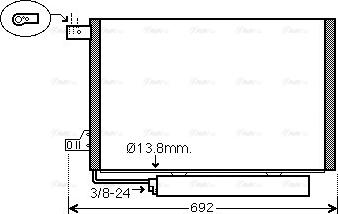 Ava Quality Cooling MSA5578D - Конденсатор кондиционера avtokuzovplus.com.ua