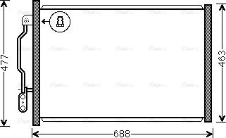 Ava Quality Cooling MSA5605 - Конденсатор, кондиціонер autocars.com.ua