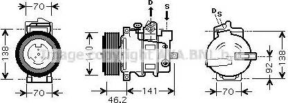 Ava Quality Cooling MSAK091 - Компресор, кондиціонер autocars.com.ua