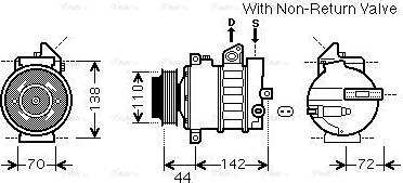 Ava Quality Cooling MSAK573 - Компрессор кондиционера avtokuzovplus.com.ua