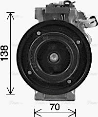 Ava Quality Cooling MSAK737 - Компресор, кондиціонер autocars.com.ua