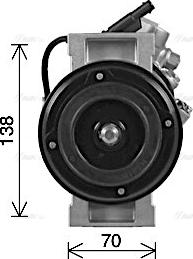 Ava Quality Cooling MSAK747 - Компрессор кондиционера avtokuzovplus.com.ua