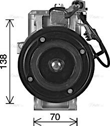 Ava Quality Cooling MSAK759 - Компрессор кондиционера avtokuzovplus.com.ua