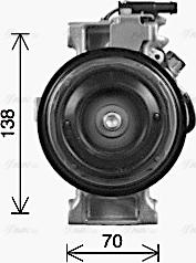 Ava Quality Cooling MSAK773 - Компрессор кондиционера avtokuzovplus.com.ua