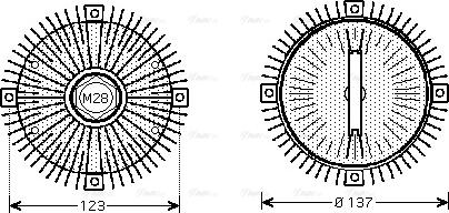AVA MSC411 - Зчеплення, вентилятор радіатора autocars.com.ua