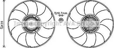 Ava Quality Cooling MSC603 - Вентилятор, охолодження двигуна autocars.com.ua