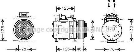 Ava Quality Cooling MS K097 - Компресор, кондиціонер autocars.com.ua