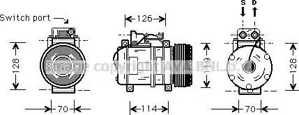 Ava Quality Cooling MS K273 - Компрессор кондиционера avtokuzovplus.com.ua