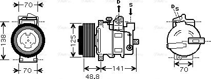 Ava Quality Cooling MS K426 - Компрессор кондиционера avtokuzovplus.com.ua