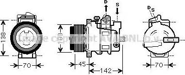 Ava Quality Cooling MS K430 - Компресор, кондиціонер autocars.com.ua