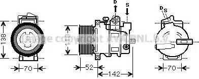 Ava Quality Cooling MSK590 - Компресор, кондиціонер autocars.com.ua