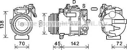 Ava Quality Cooling MSK676 - Компресор, кондиціонер autocars.com.ua