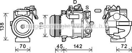 Ava Quality Cooling MSK683 - Компресор, кондиціонер autocars.com.ua